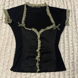 Vintage wheels and dollbaby top size 2 xs